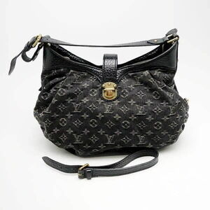 Louis Vuitton Shoulder Bag Monogram Denim Noir Black